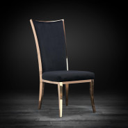 Massimo Rose Gold Dining Chair By Roberto Grassie