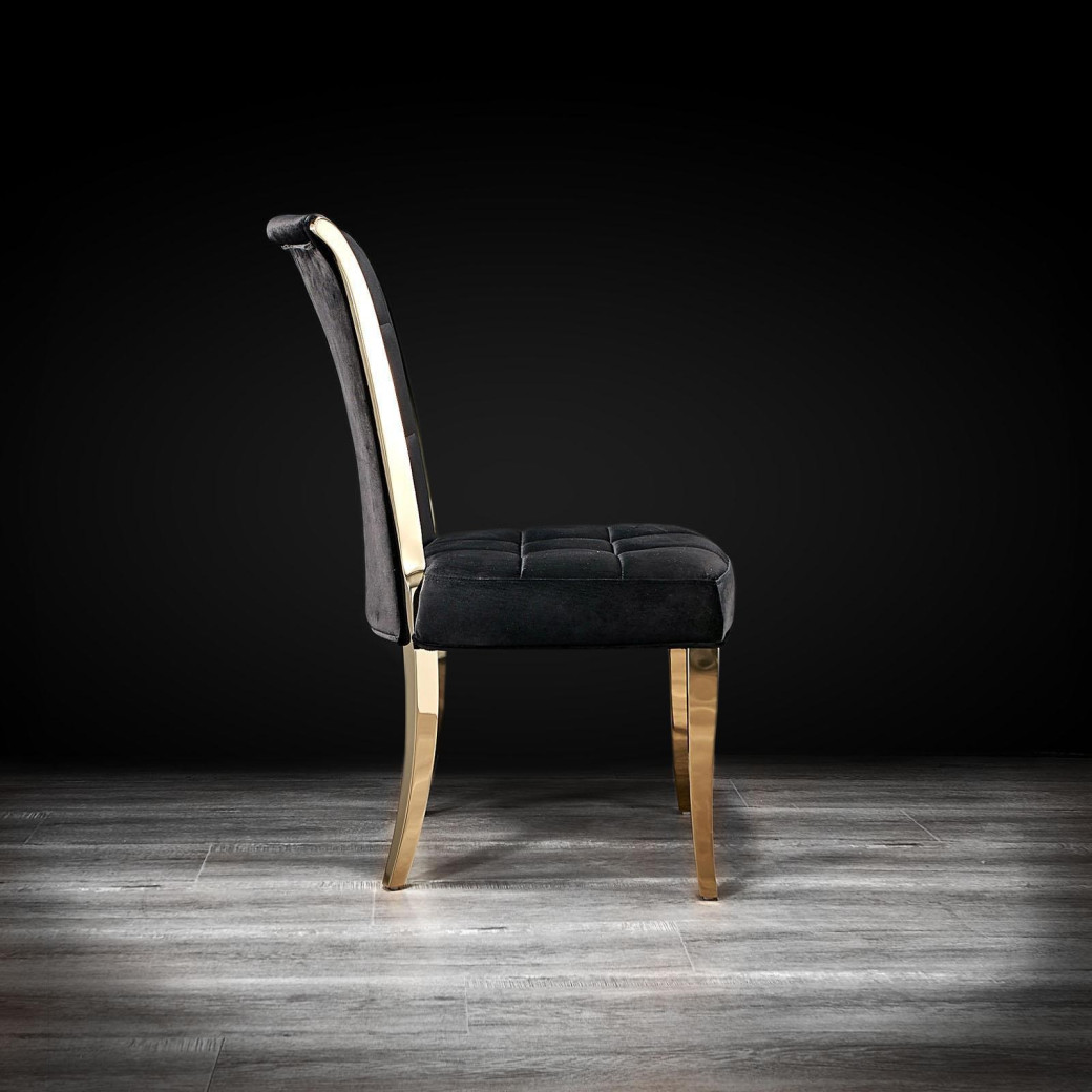 Massimo Rose Gold Dining Chair By Roberto Grassie
