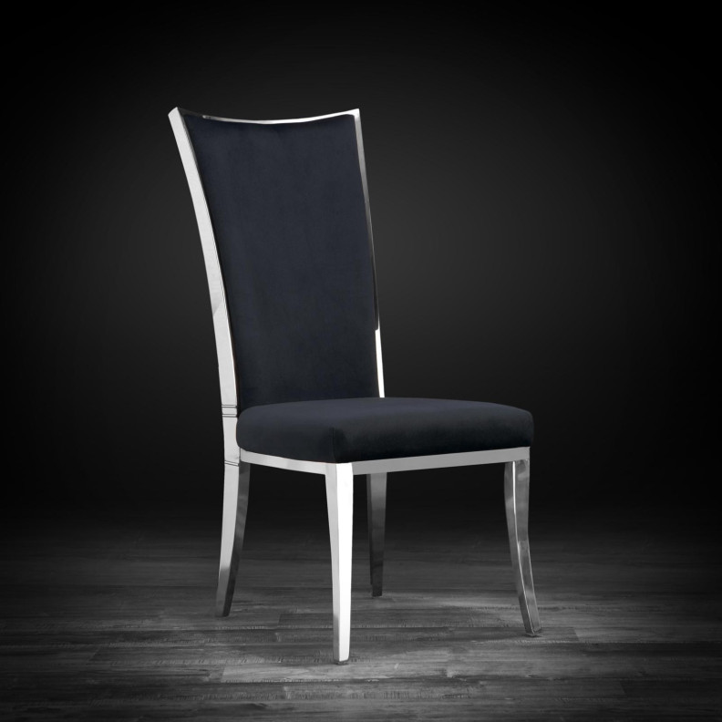 Massimo Silver Dining Chair By Roberto Grassie