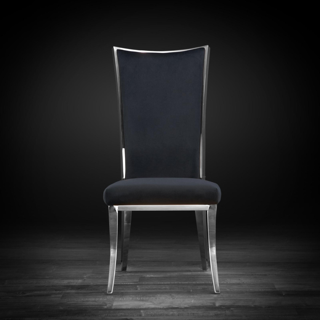 Massimo Silver Dining Chair By Roberto Grassie