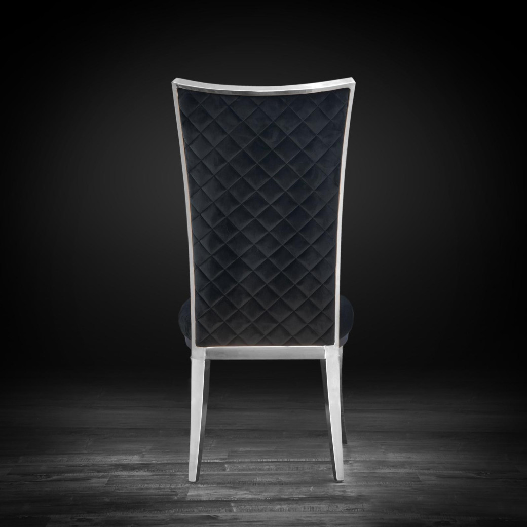 Massimo Silver Dining Chair By Roberto Grassie
