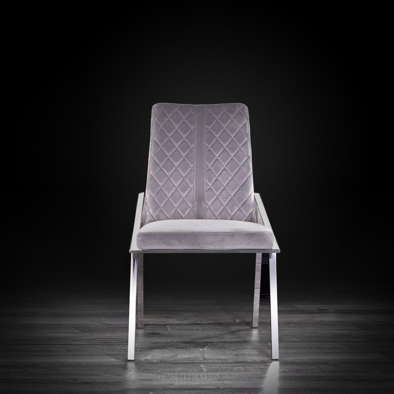 Nolan Silver/ Gray Dining Chair By Roberto Grassie