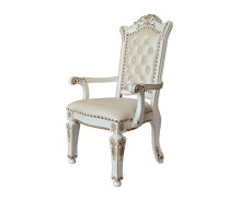 DN01346 Vendome Antique Pearl Collection Double Pedestal Dining Table By Acme Furniture