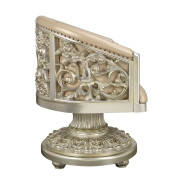 DN01208 7PC Dining Set & 6 Arm Chairs Antique Gold Finish Sorina Collection By Acme Furniture
