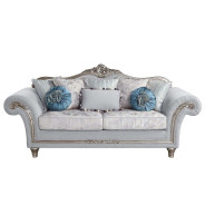 LV01112 Light Gray Linen & Platinum Finish Living Room Pelumi Collection By Acme Furniture