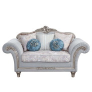LV01112 Light Gray Linen & Platinum Finish Living Room Pelumi Collection By Acme Furniture