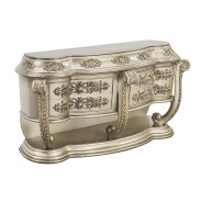 DN 01197 PU Champagne & Gold Finish Dining Room Victorian Style Danae Collection By Acme Furniture