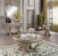 LV 01202 Lavish Classic Champagne & Gold Finish Coffee Table Danae Collection By Acme Furniture