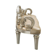 BD 01239 Lavish Classic PU Champagne & Gold Finish Bench Danae Collection By Acme Furniture