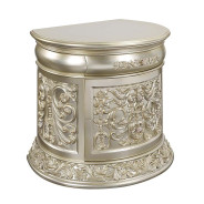 BD 01241Lavish Classic EK PU & Antique Gold Finish Sorina Collection By Acme Furniture