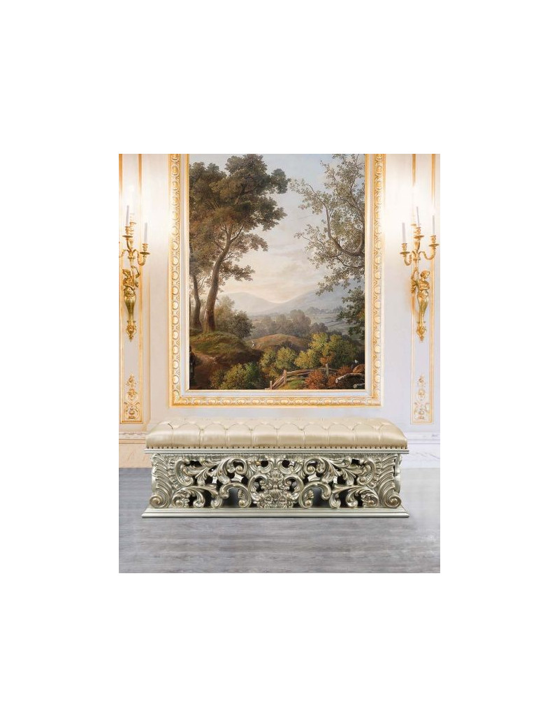BD 01241Lavish Classic EK PU & Antique Gold Finish Sorina Collection By Acme Furniture