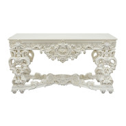 LV01217 Antique White Finish Coffee Table Adara Collection By Acme Furniture