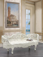 BD01248 White PU & Antique White Finish Bedroom Adara Collection By Acme Furniture