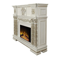 AC01313 Antique Pearl Finish Fireplace Vendome II Collection By Acme Furniture