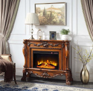 AC01309 Cherry Oak Finish Fireplace Dresden Collection by Acme Furniture