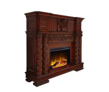 AC01312 Cherry Oak Finish Fireplace Vendome Collection by Acme Furniture