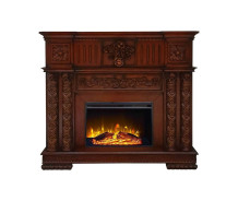 AC01312 Cherry Oak Finish Fireplace Vendome Collection by Acme Furniture