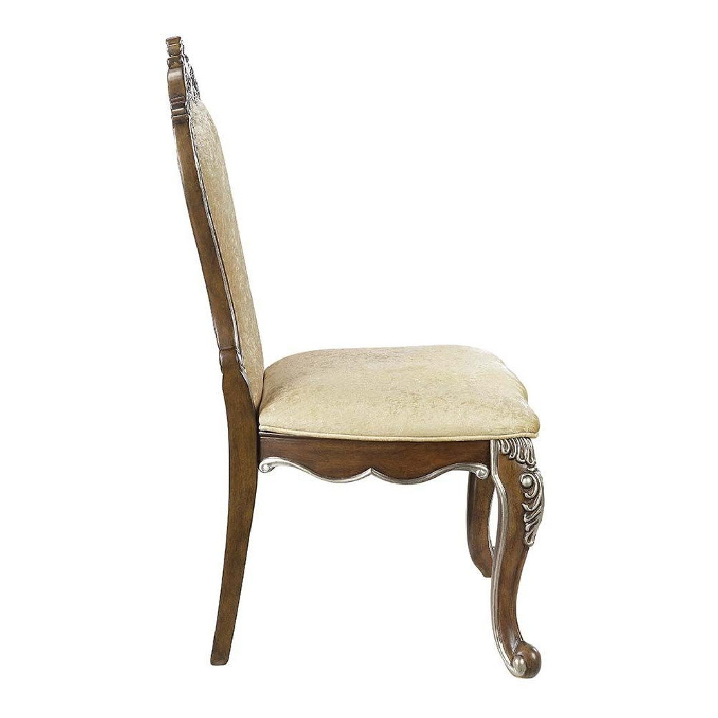 DN01357 7PC Antique Oak Finish Dining w/double Pedestal Table Latisha Collection By Acme Furniture