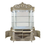 DN 01211 Lavish Classic  Antique Silver & Gold Finish Curio Sorina Collection By Acme Furniture