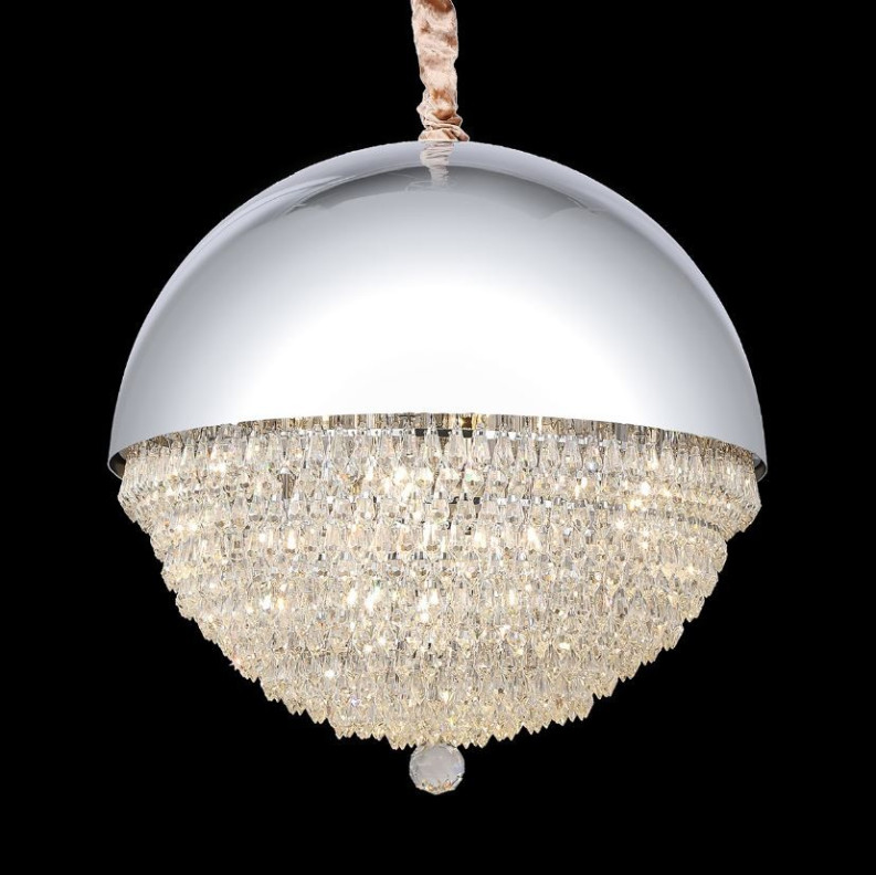 Michael Amini Lighting-  Eclipse LED Light Chandelier W/Silver Dome