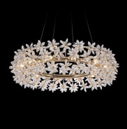 Michael Amini Lighting- Bouquet 12 Light Oblong Chandelier