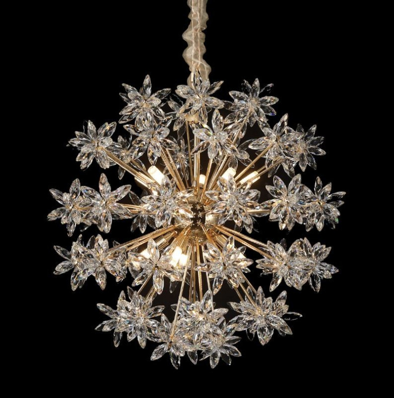 Michael Amini Lighting- Bouquet 10 Light Round Chandelier