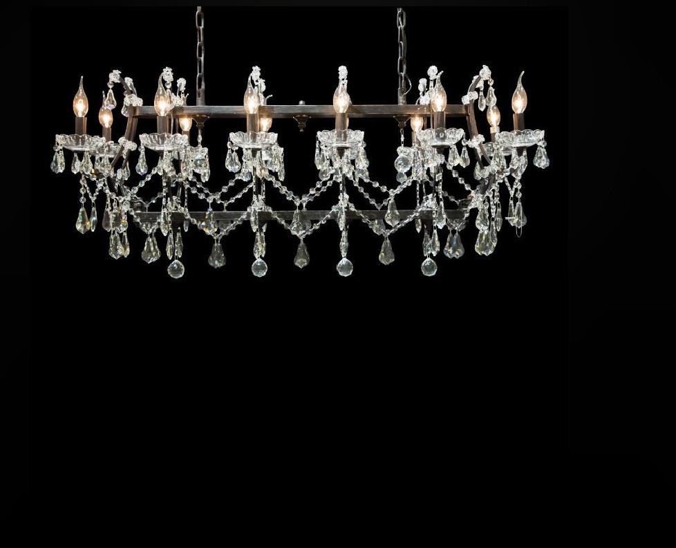 LT-CH956-12BLK Michael Amini Lighting - Gloucester 12 Light Chandelier
