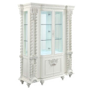 DN 00678 Lavish Classic Antique White Wash Finish Dining Room Vanaheim Collection By Acme Furniture