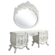 BD00674 Antique White Finish Vanity Desk Vanaheim Collection by Acme Furniture
