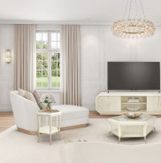 La Rachelle Chaise ICICLE Md Champagne By Michael Amini