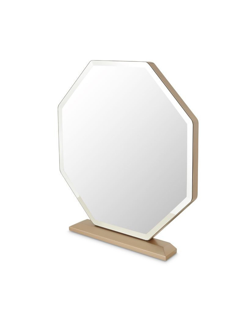 2 PC Vanity Desk Mirror & Stool La Rachelle Collection By Michael Amini