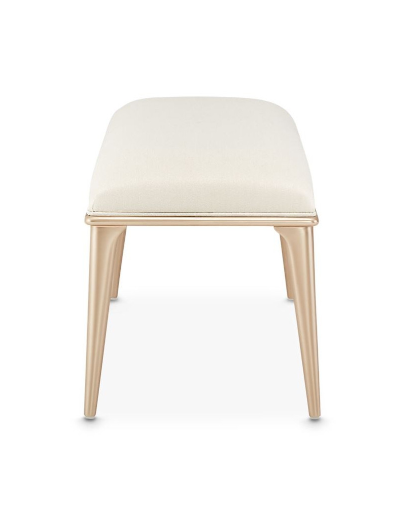 Bed Bench Medium Champagne Finish La Rachelle Collection By Michael Amini