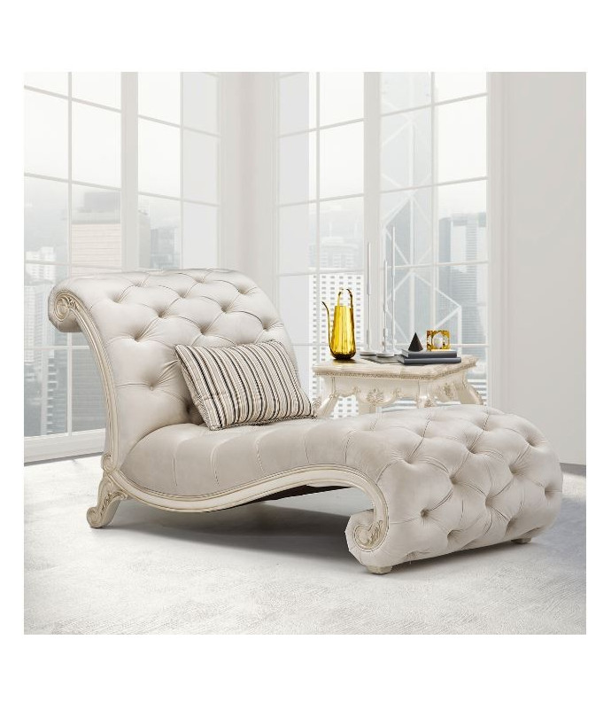 Chaise Ivory Classic Pearl Chamberi Collection by Michael Amini.9059841-IVORY-113