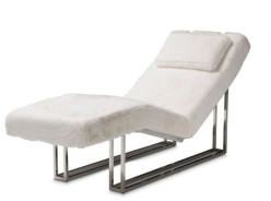 Astro Faux Fur Chaise Trance Collection by Michael Amini