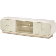 Media Cabinet Medium Champagne Rachelle Collection By Michael Amini