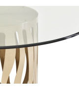 5 PC 54" Round Dining Table La Rachelle Collection By Michael Amini.9034001RND-136