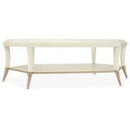 Hexagon Cocktail Table W/Glass Champagne La Rachele Collection by  Michael Amini