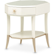 Octagonal End Table W/Drawer La Rachelle Collection By Michael Amini.9034202-136