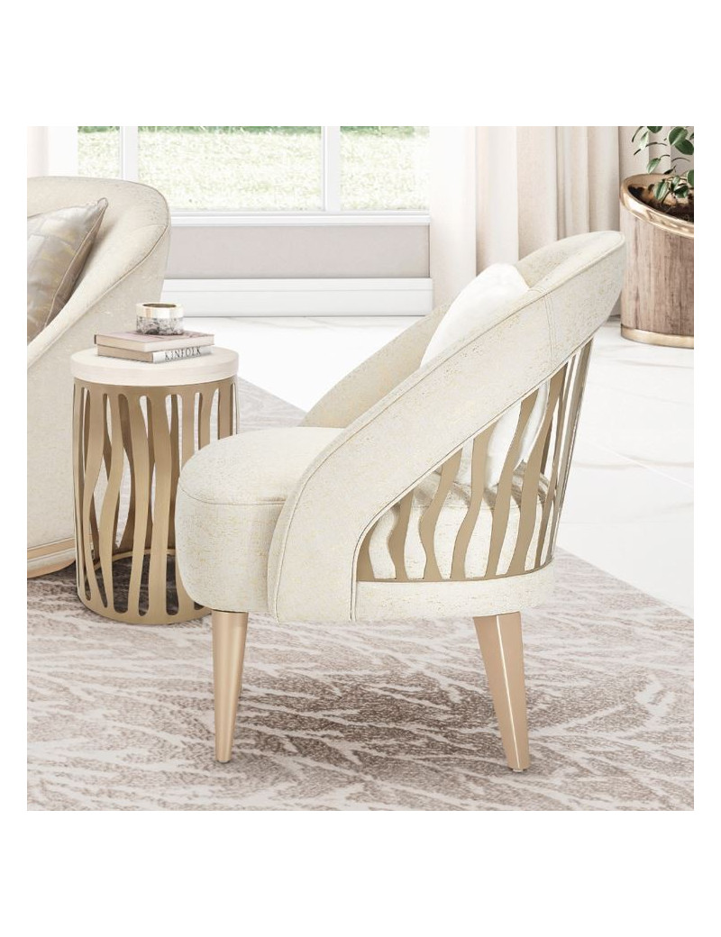 La Rachelle Flame Chair Gold Rush Md Champagne By Michael.9034834-GDRSH-136