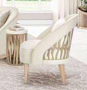 La Rachelle Flame Chair Gold Rush Md Champagne By Michael.9034834-GDRSH-136