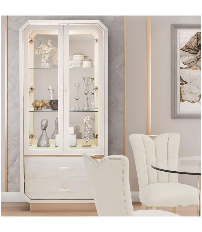 Display Cabinet Medium Champagne La Rachelle Collection By Michael Amini.9034209-136