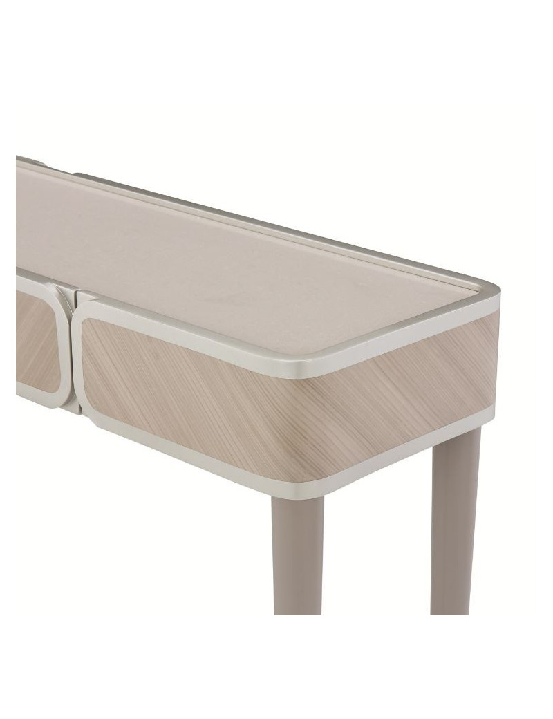 Console Table Silver Mist Lanterna Collection By Michael Amini