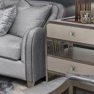 Metal Accent Cabinet-Night Stand-End Table Roxbury Collection by Michael Amini