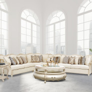 4Pc Sectional Chamberi Classic Pearl Collection by Michael Amini