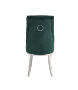 70140 7PC Dining Set Contemporary Style Metal Base Green Upholstery by Acme Furniture