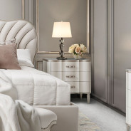Accent Cabinet-Night Stand-End Table London Place Collection By Michael Amini . NC9004040-112