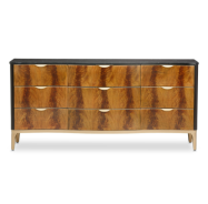 Storage Console Malibu Crest Crotch Mahogany Collection By Michael Amini.9007050-411