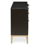 Storage Console Malibu Crest Crotch Mahogany Collection By Michael Amini.9007050-411