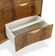 Storage Console Malibu Crest Crotch Mahogany Collection By Michael Amini.9007050-411