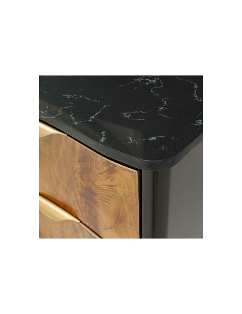Storage Console Malibu Crest Crotch Mahogany Collection By Michael Amini.9007050-411